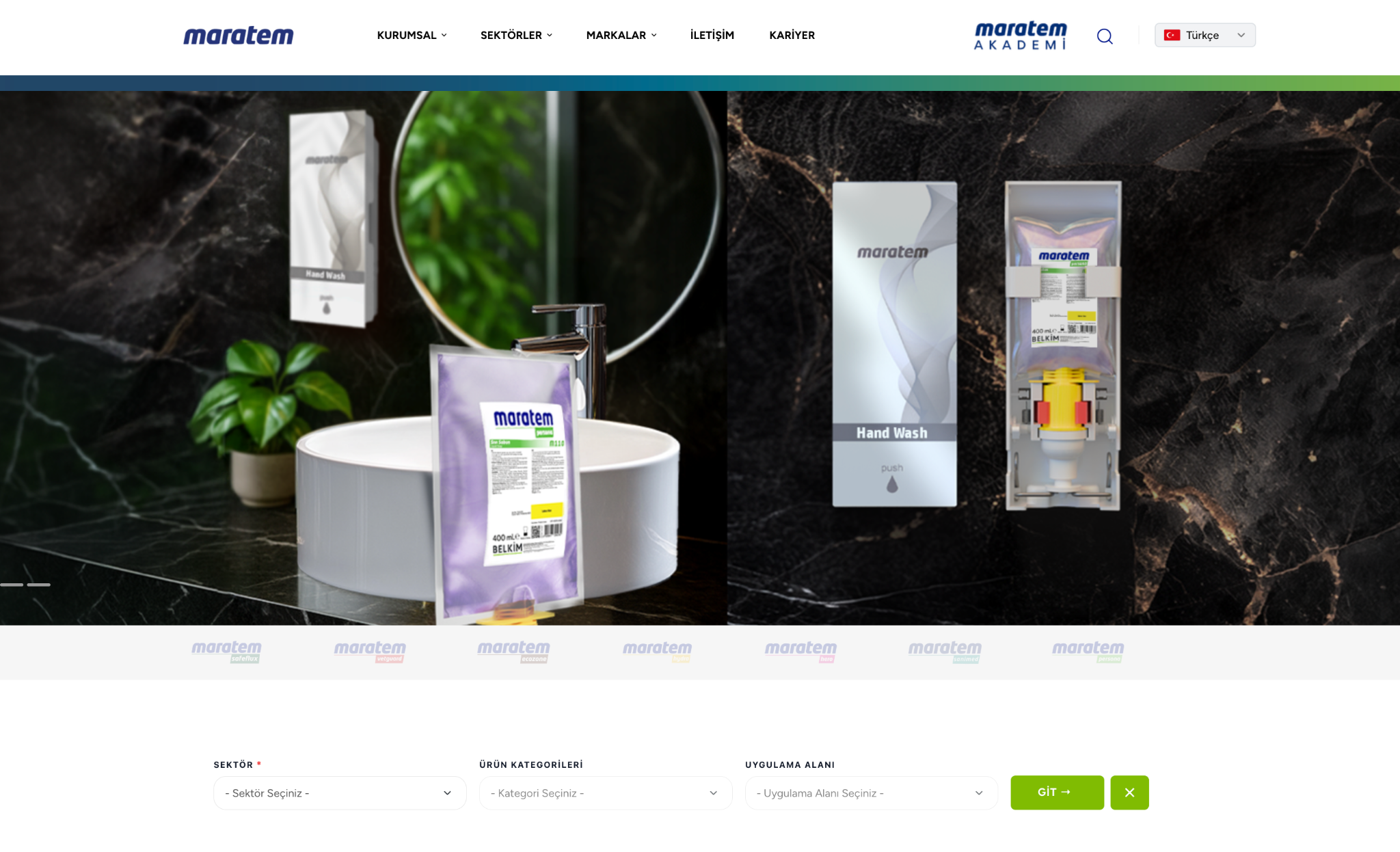 Maratem kullanıcı odaklı web sitesi